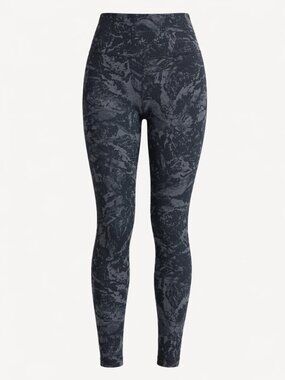 💖 2/40 Lolë Black Grey Printed High Waisted Leggings Size M